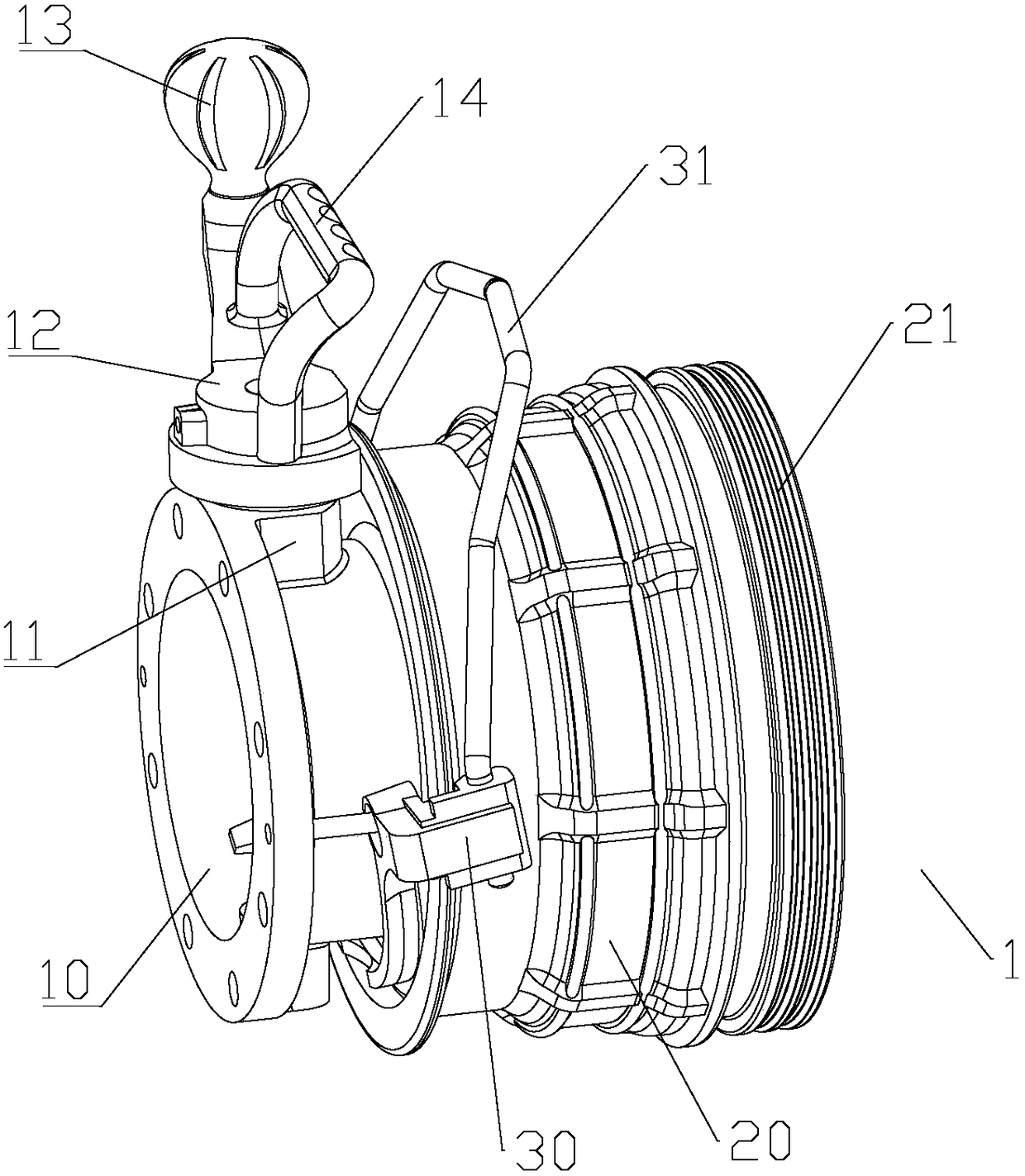 Slow-closure type check valve