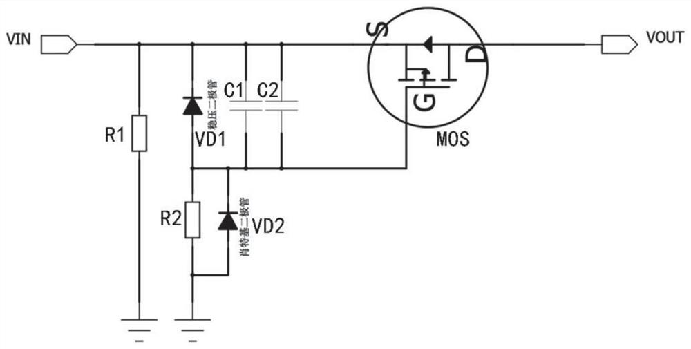 Circuit and method for suppressing startup instantaneous current of wireless communication terminal