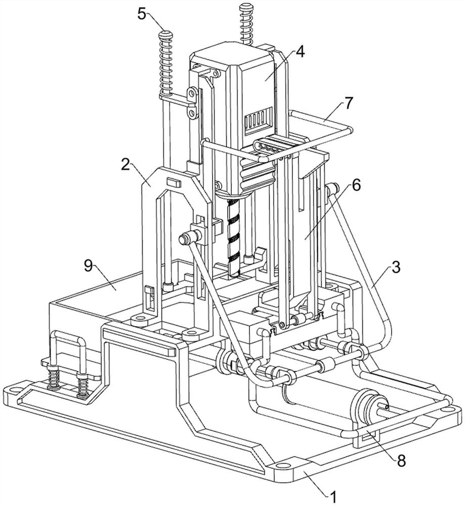 A punching device for a connector