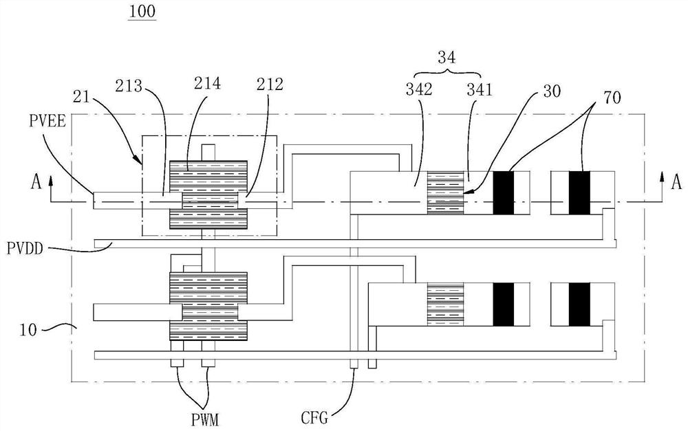 Driving backplane, light-emitting panel, display device, and molding method