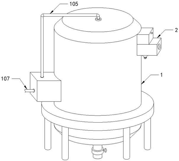 Efficient sewage purification device for drainage ditch pond in ecological irrigation area