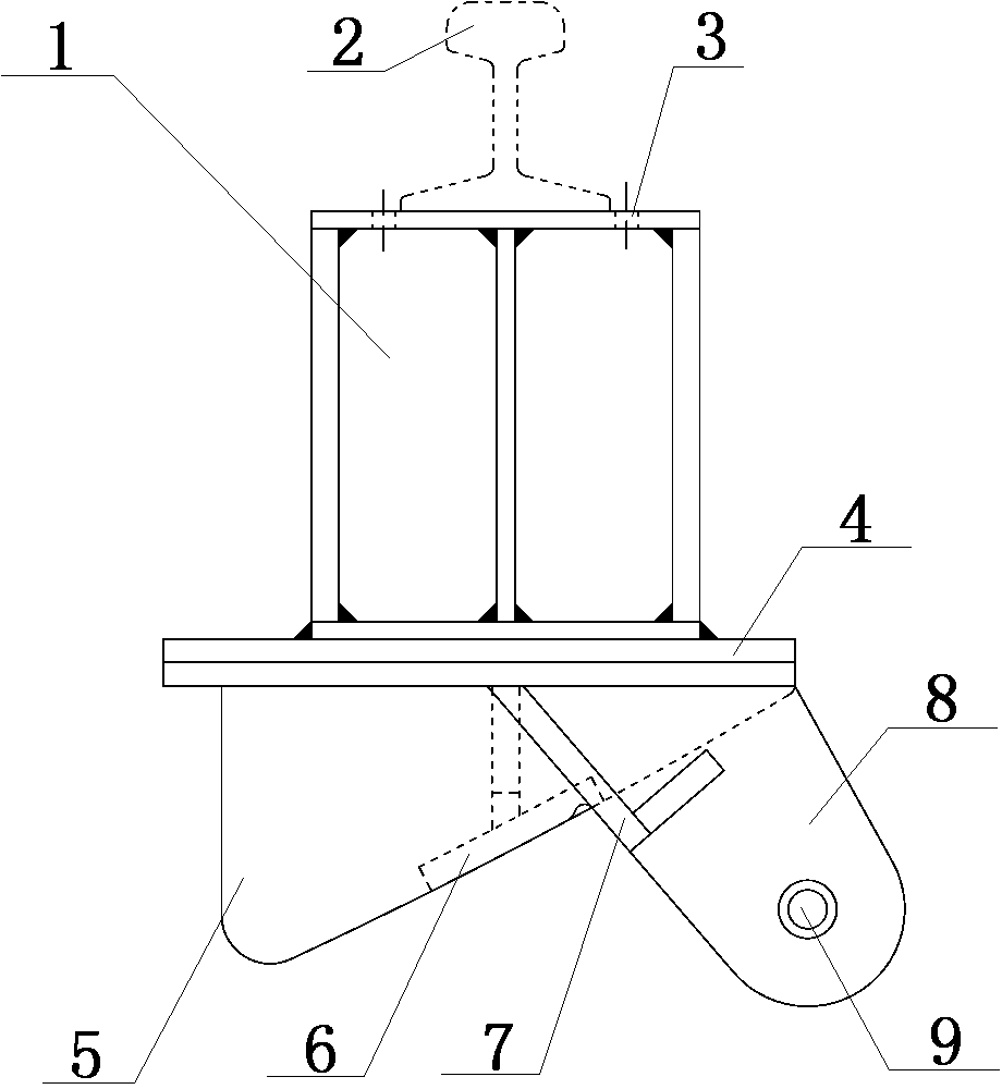 Independent shield trolley sleeper and construction method thereof