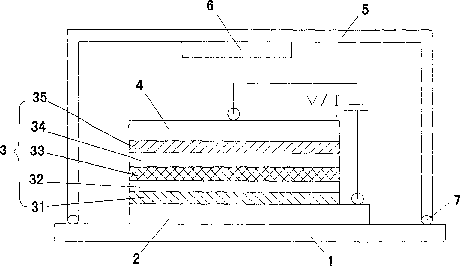 Organic electroluminescence display and its producing method