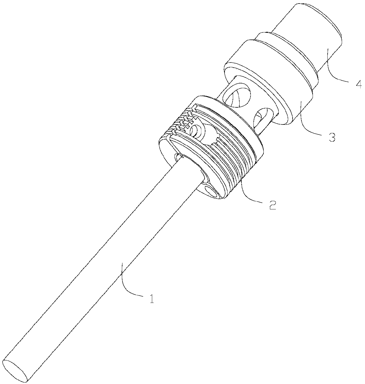 Optical fiber preformrod collet