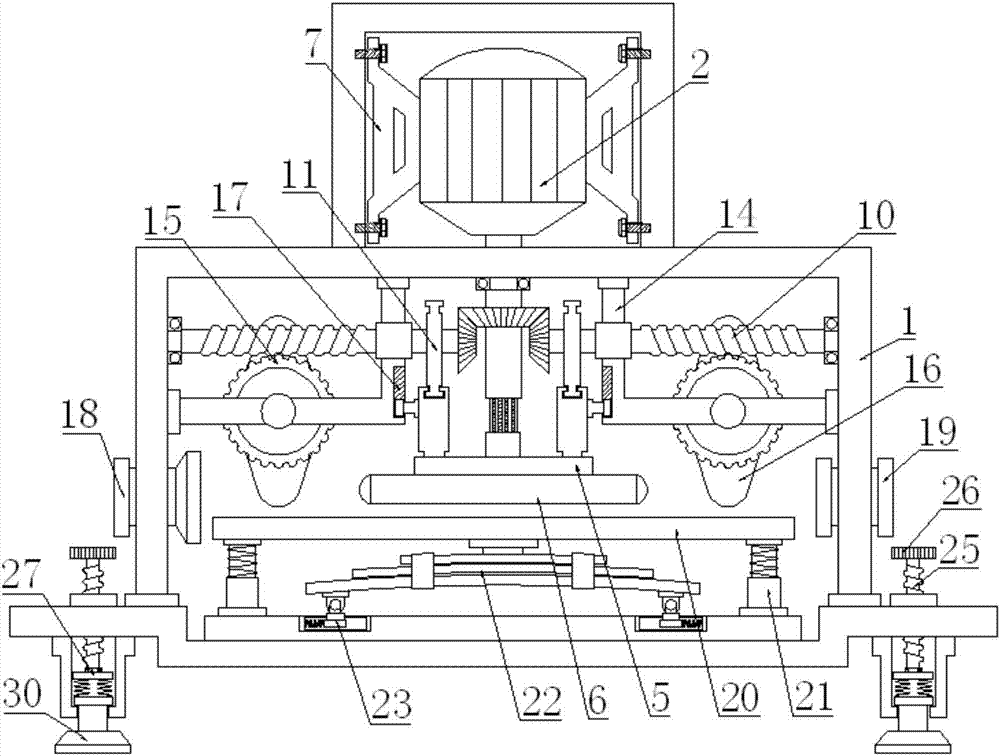 Efficient building steel plate polishing device