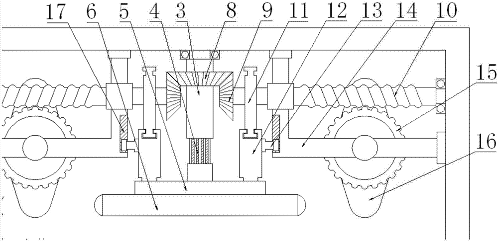 Efficient building steel plate polishing device