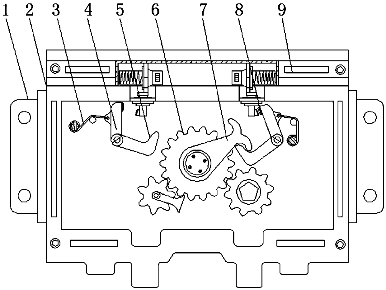 On/off switch device of novel high-voltage switchgear cabinet