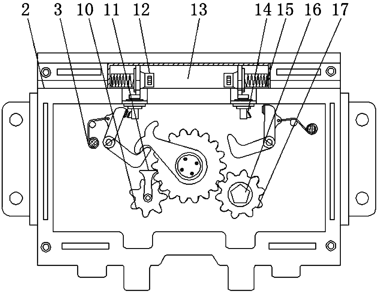 On/off switch device of novel high-voltage switchgear cabinet