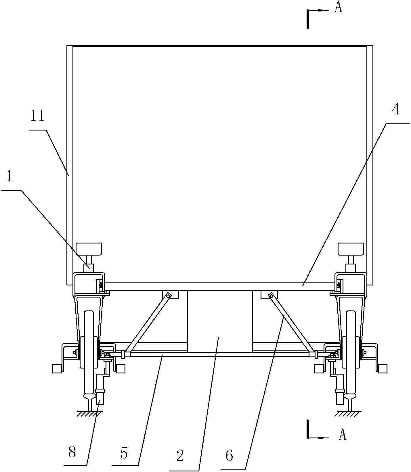 Light-duty routing inspection trolley for high speed railway