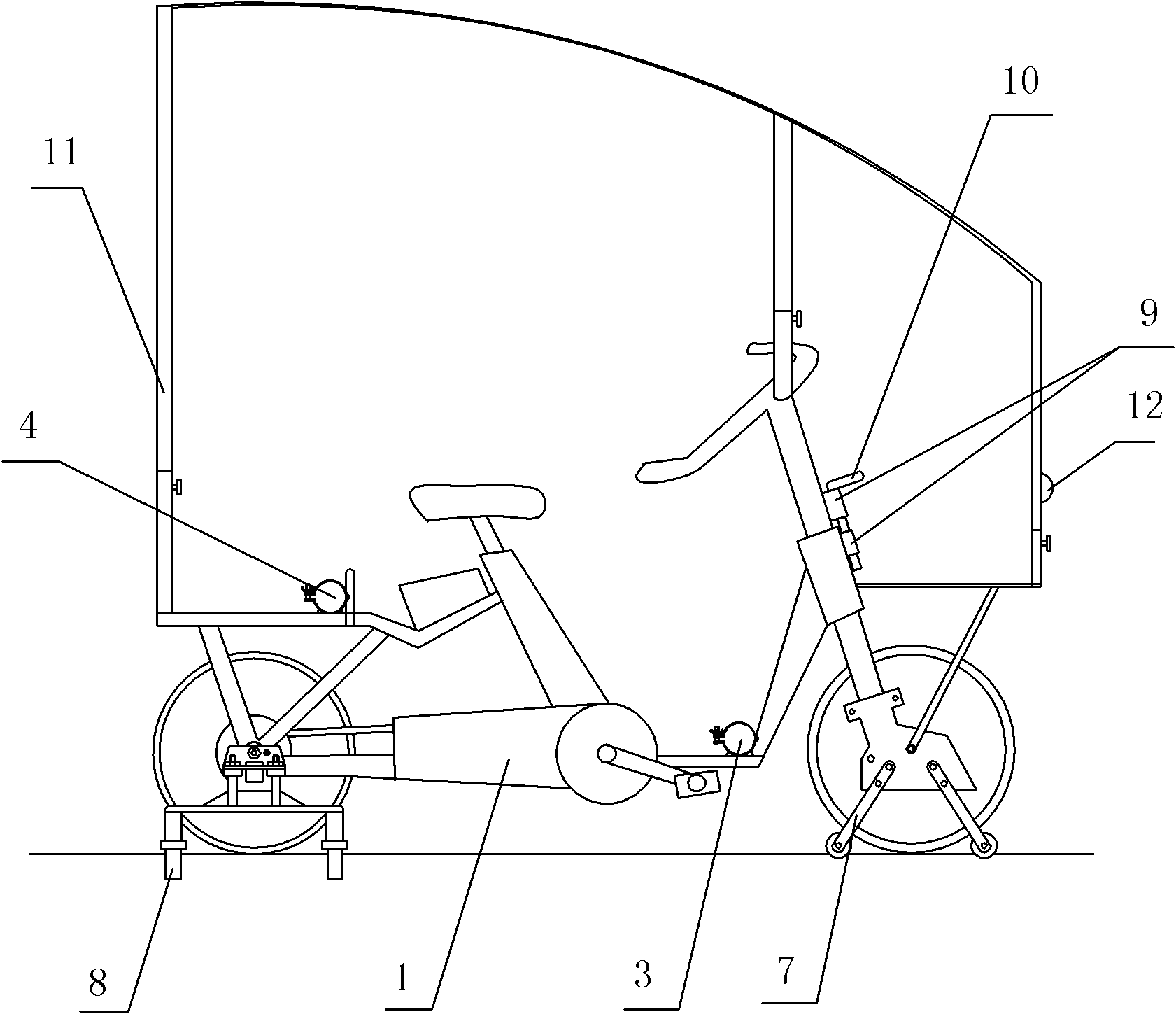 Light-duty routing inspection trolley for high speed railway