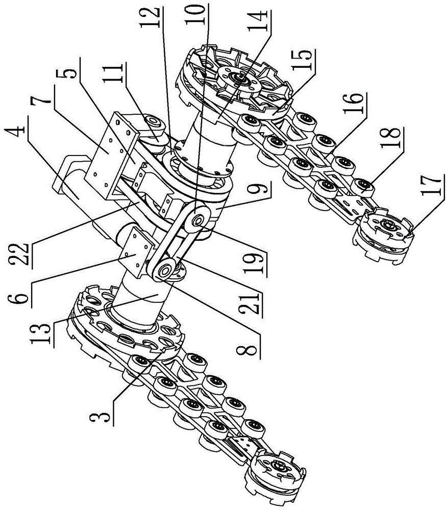 Reconstructive tracked robot