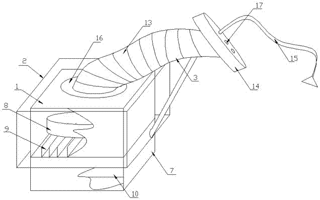 Dust collecting device suitable for electric wire and cable production