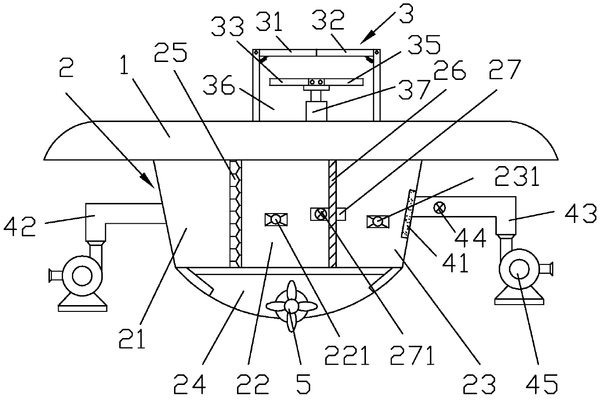 A park water purification device using microorganisms and its purification method