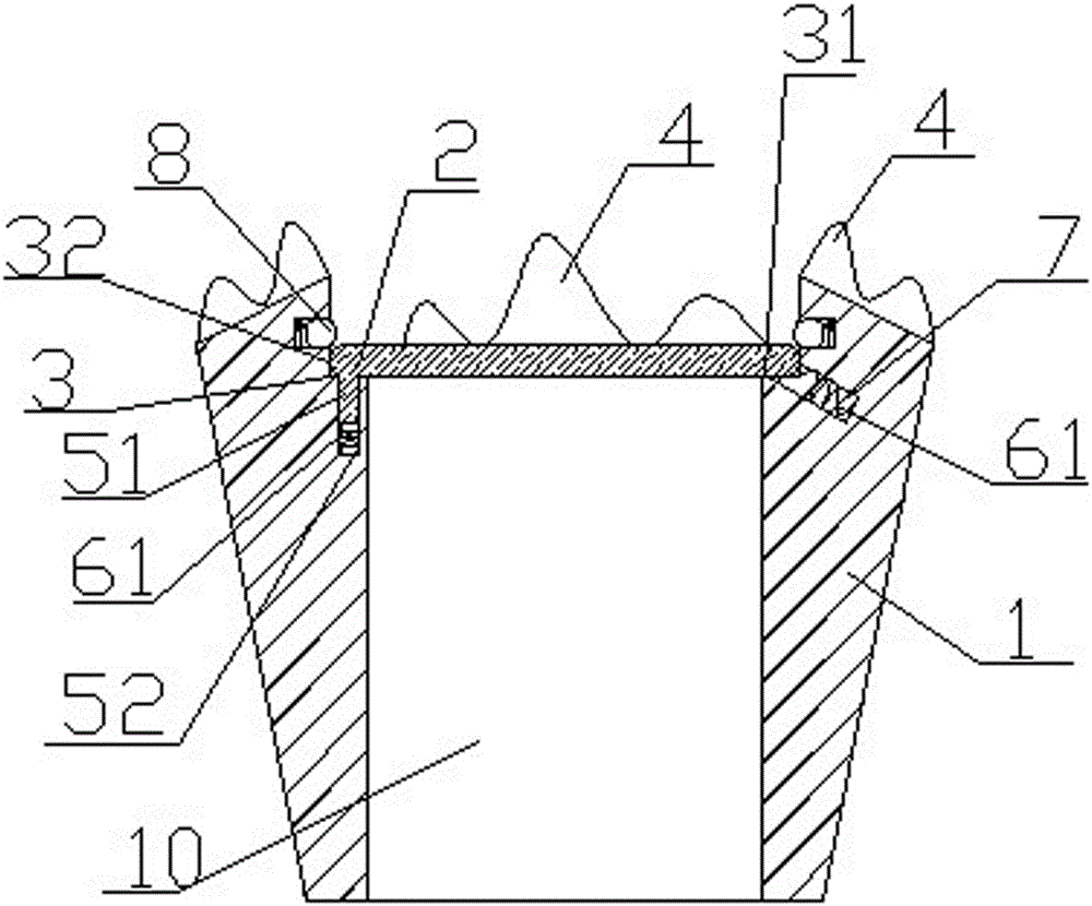 Drill bit for coal mine gas drainage hole