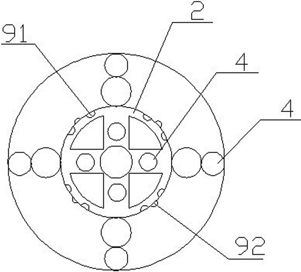 Drill bit for coal mine gas drainage hole