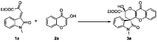 A kind of synthetic method of chiral spiro-oxindole-benzopyran-keto-3,4-dihydro-pyran compound