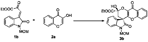 A kind of synthetic method of chiral spiro-oxindole-benzopyran-keto-3,4-dihydro-pyran compound