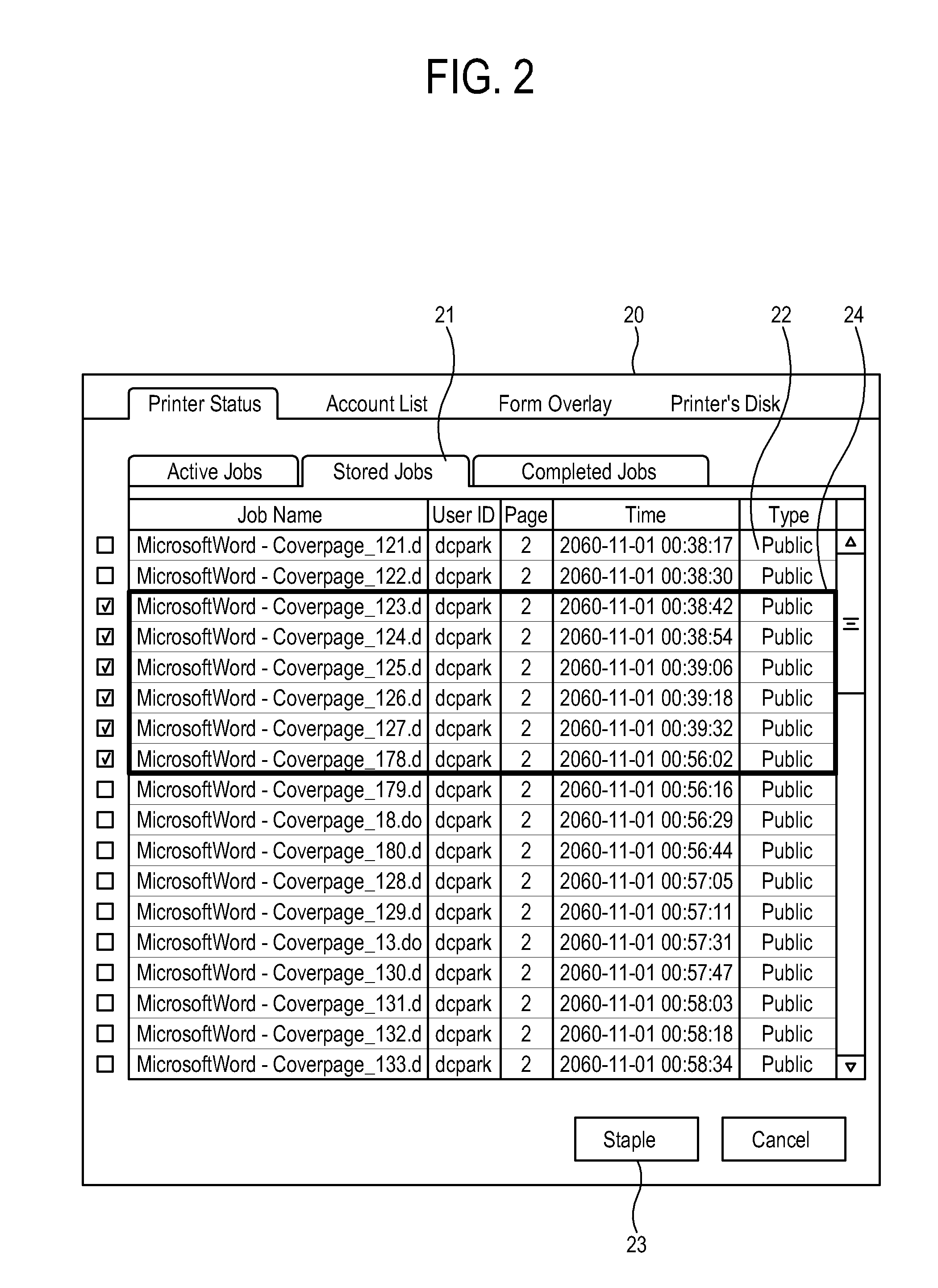 Image forming apparatus, host apparatus and stapling control method thereof