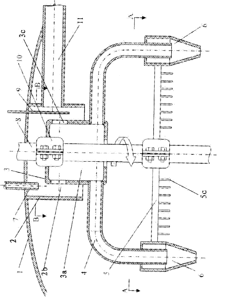 Antifoaming device used for biological fermentation