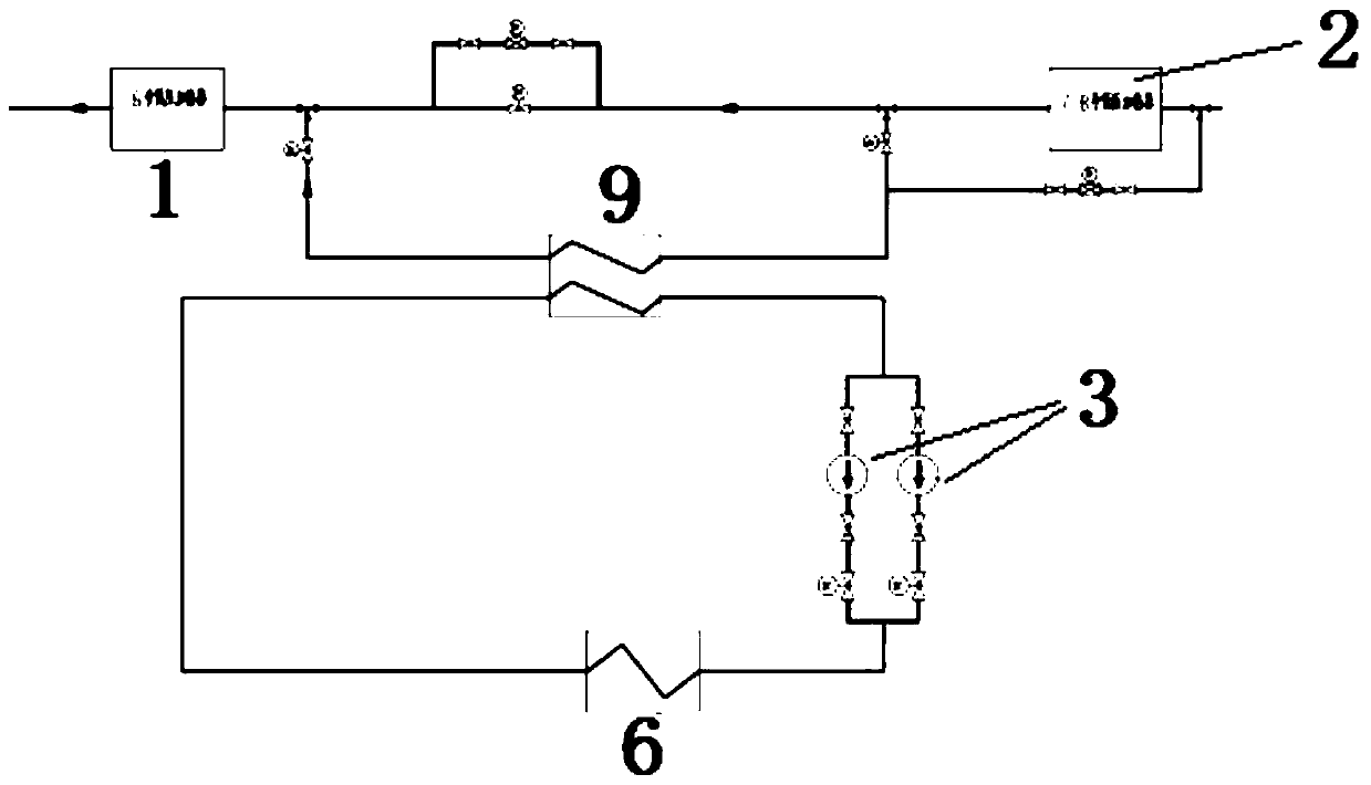 Hot water recirculation system for waste heat recovery of flue gas