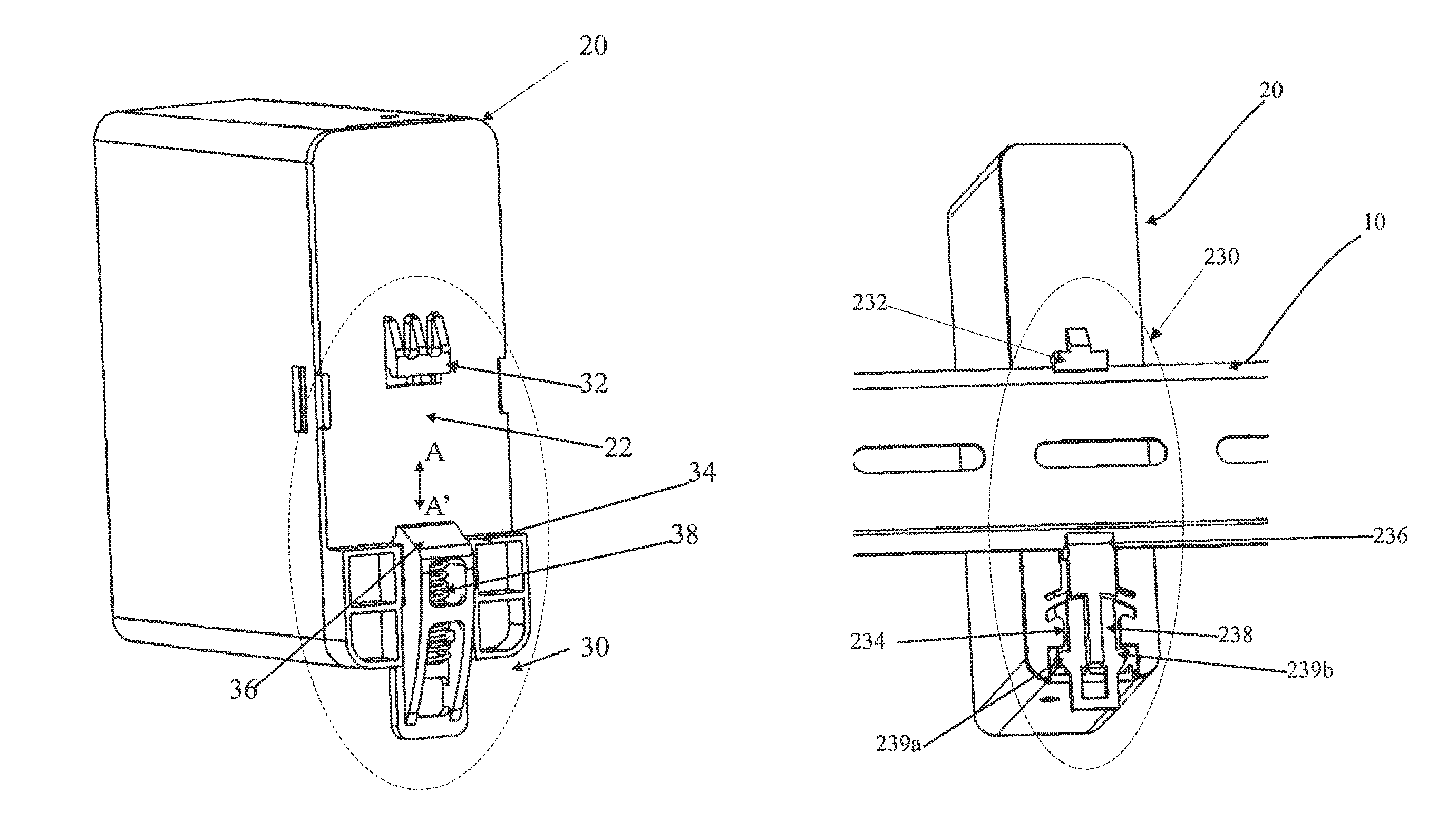 DIN rail latching arrangement