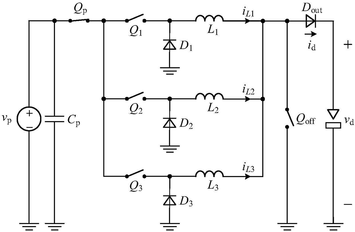 Electrospark wire-electrode cutting pulsed power supply and control method thereof