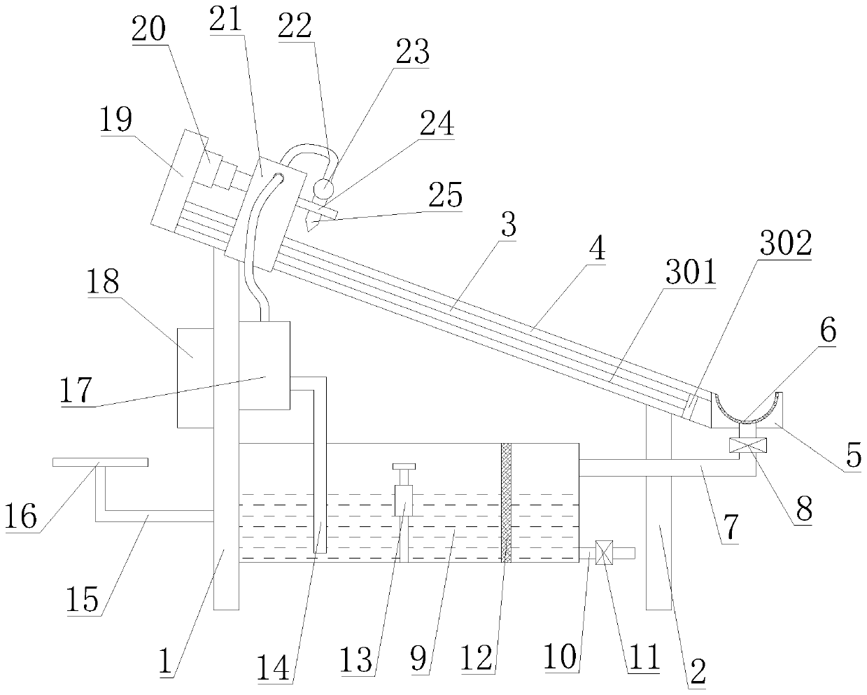 Photovoltaic panel cleaning device