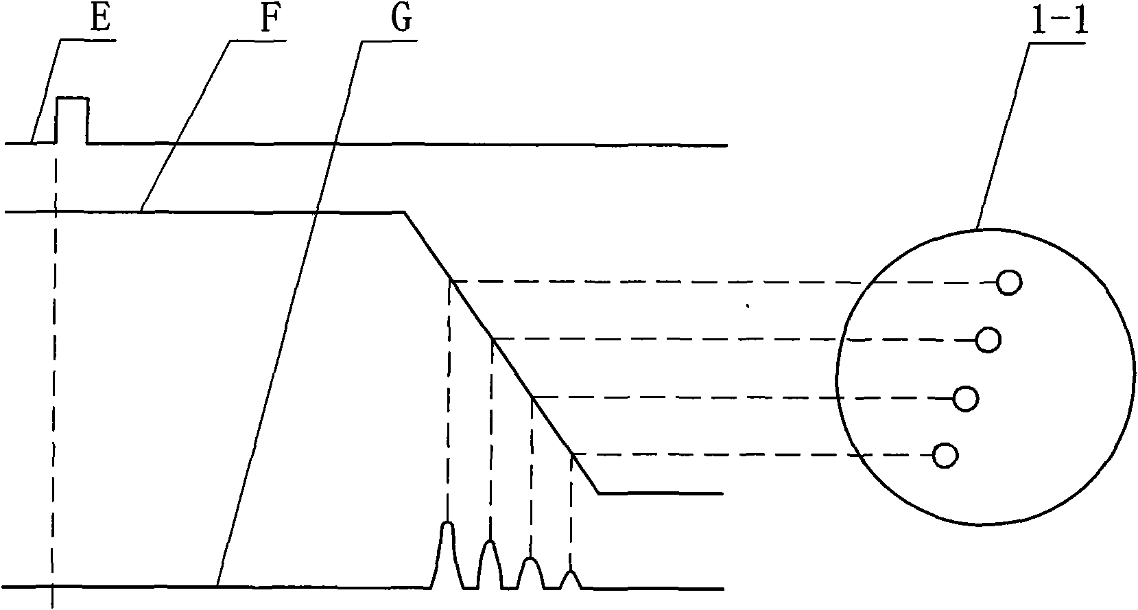 Laser light four-dimensional imaging device based on optical fiber image convertor and multi-slit streak tube