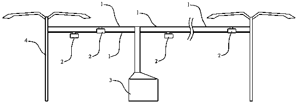 Intelligent low-altitude rail express transportation system and method