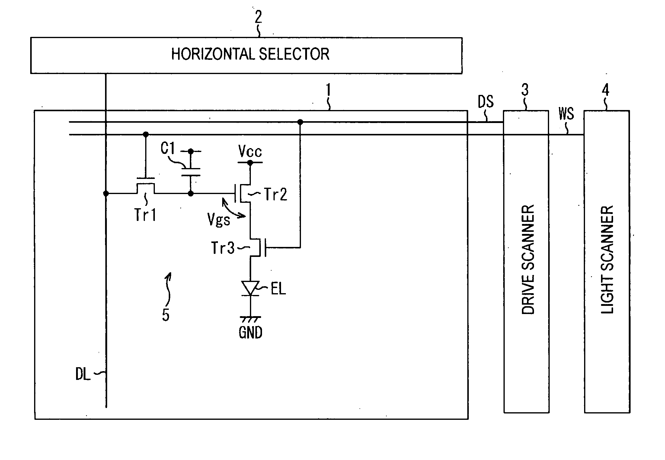 Transistor circuit, pixel circuit, display device, and driving method therefor