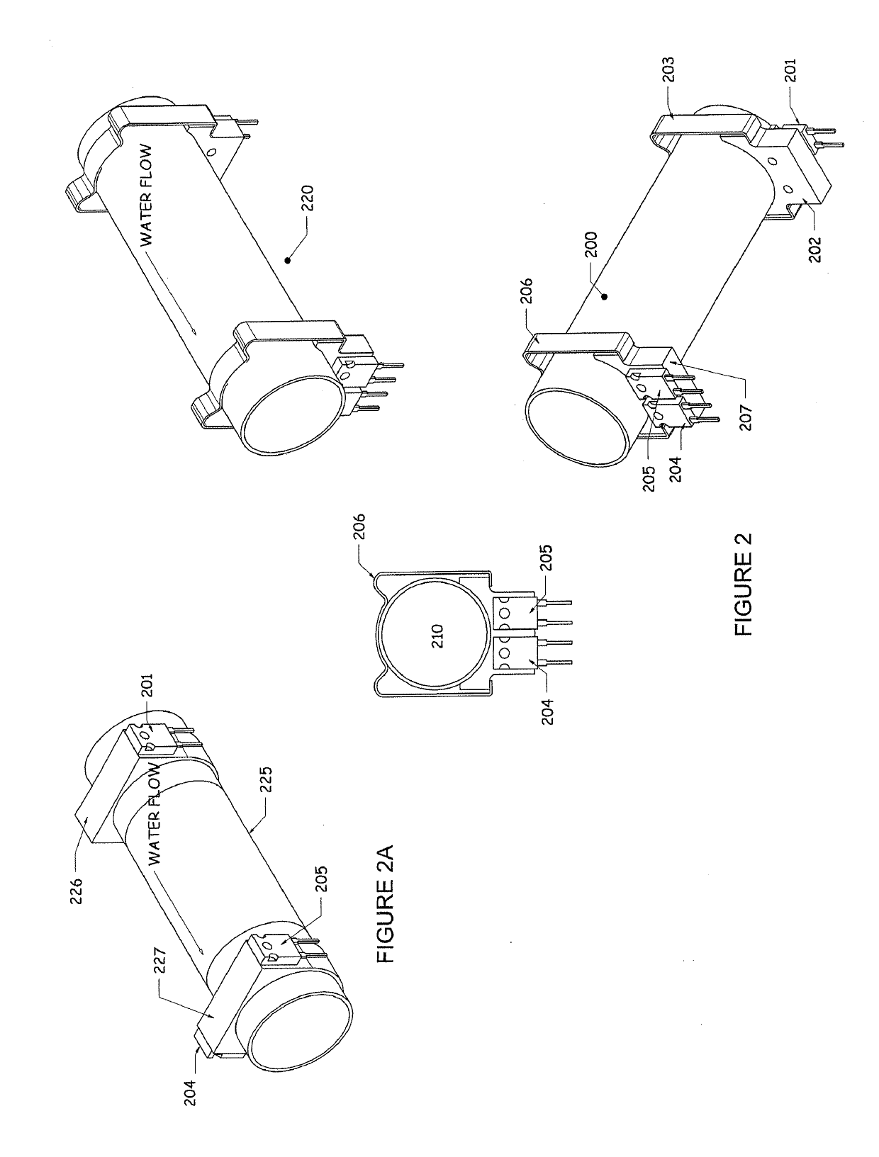 Non-invasive thermal dispersion flow meter with fluid leak detection and geo-fencing control