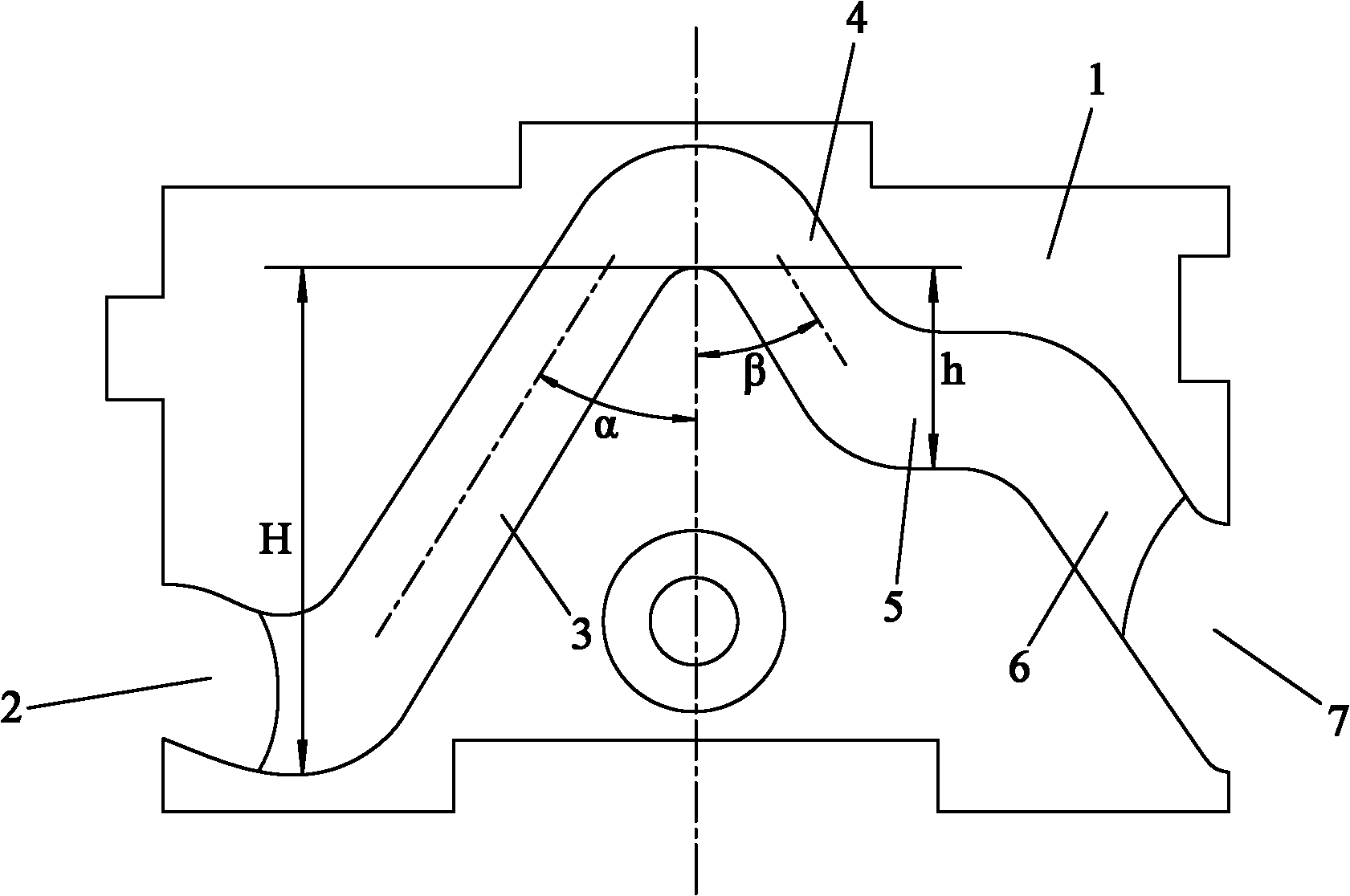 Thick needle triangular block of knitting machine