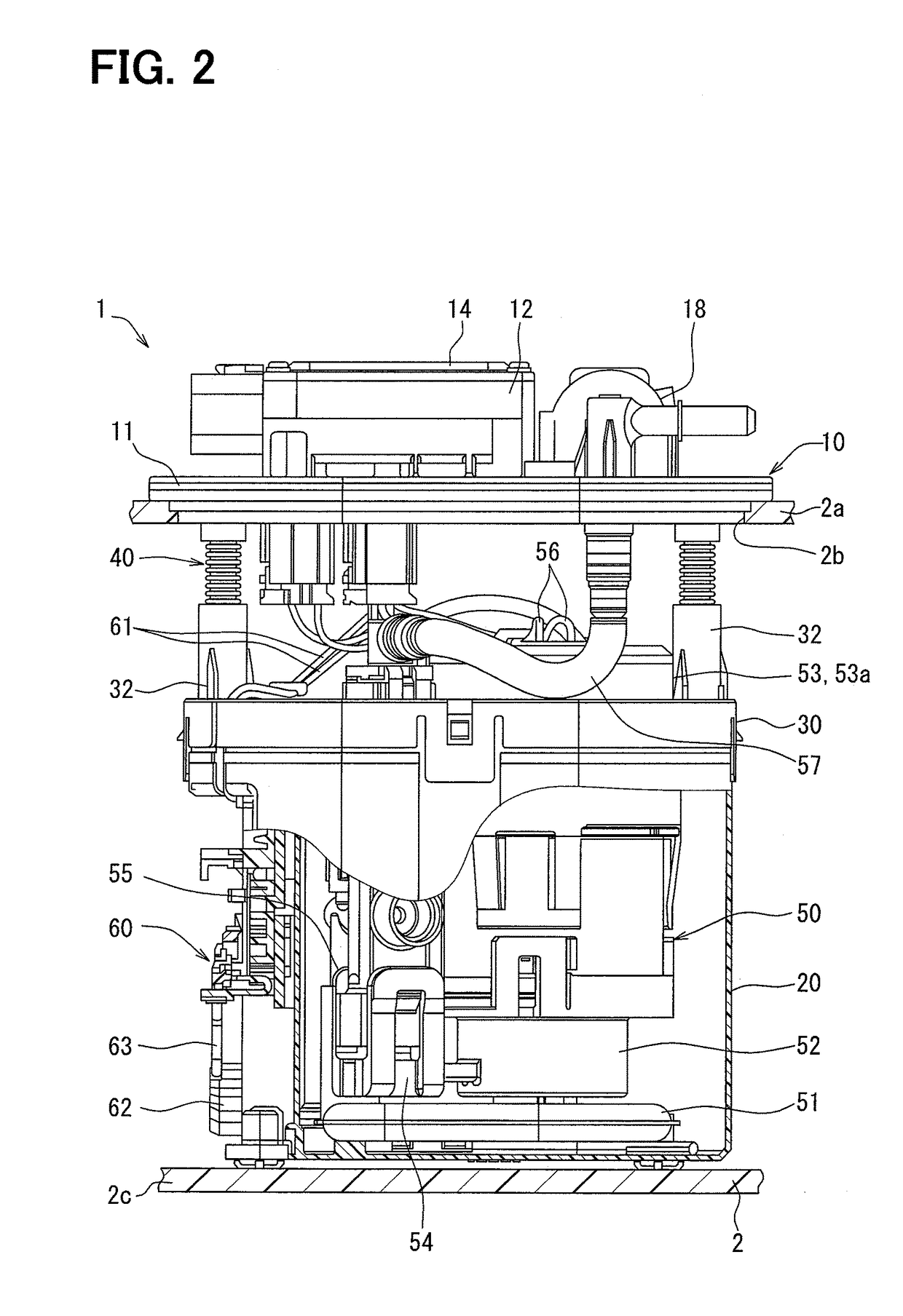 Tank lid unit and fuel supply device