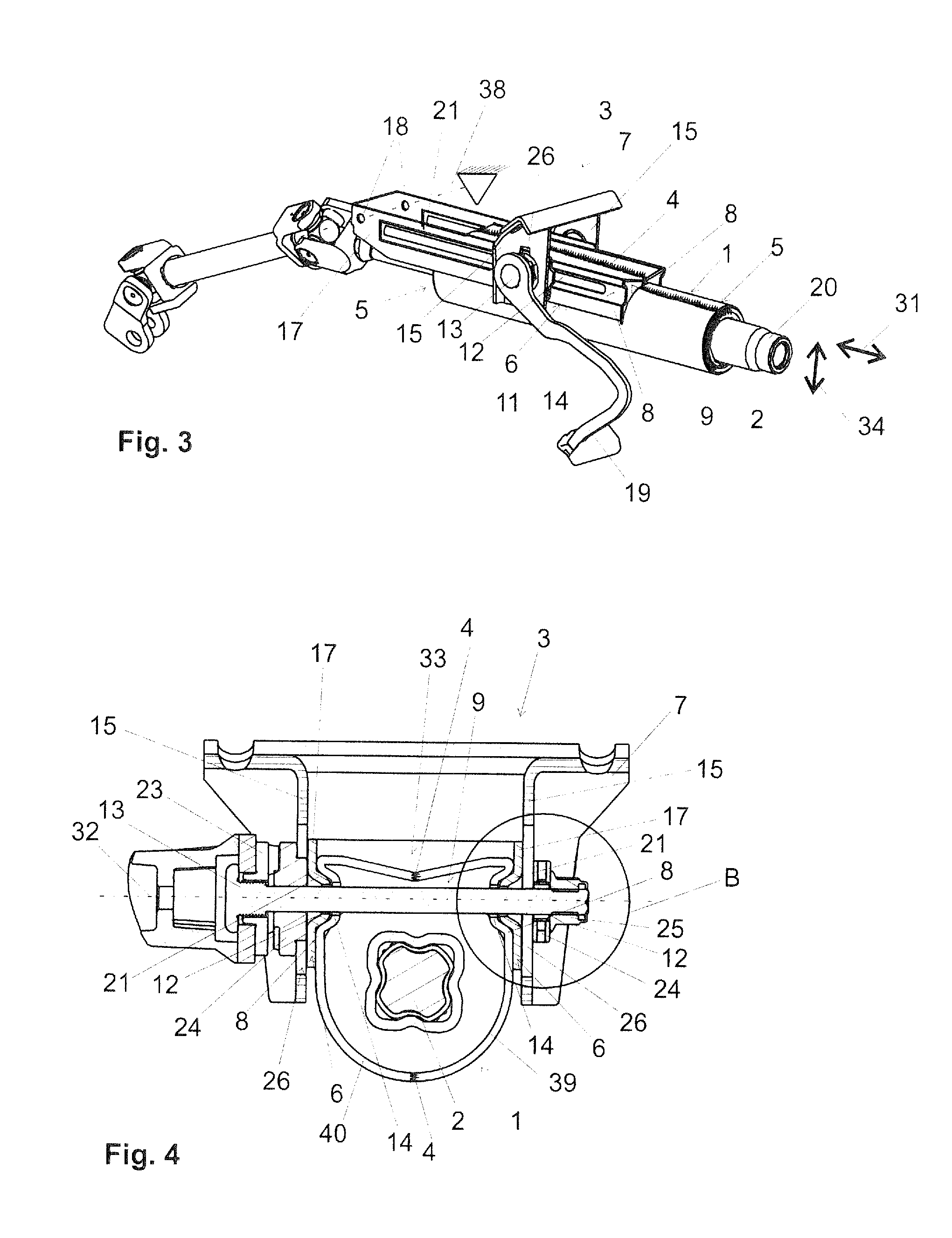 Steering shaft bearing unit for rotatably mounting a steering shaft