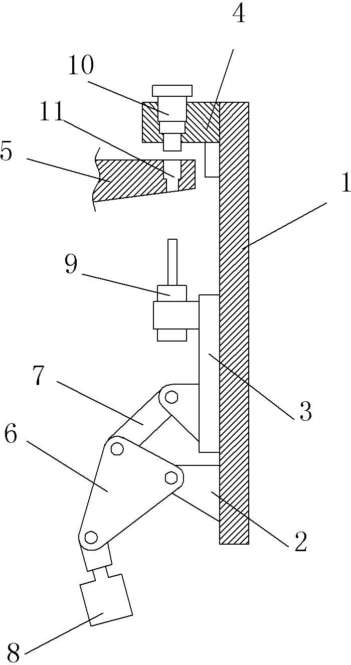 Sliding stamping device