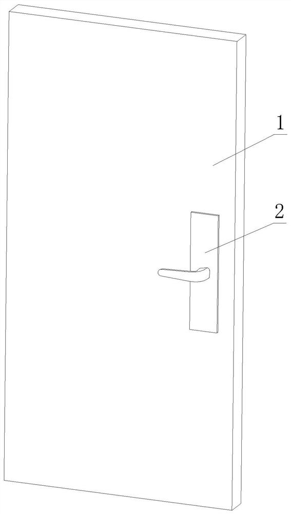 Wind-pressure-resistant door for coastal areas