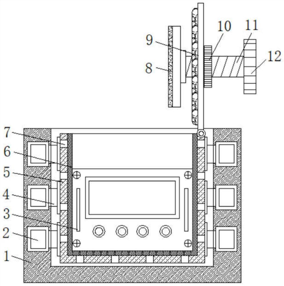 Storage battery pack with damping function