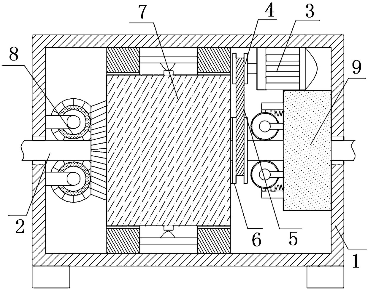 Efficient cleaning device for cable recycling