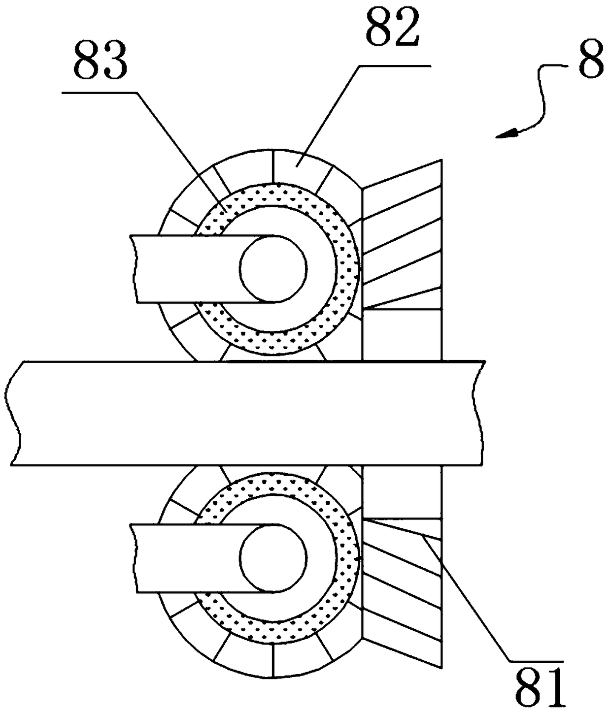 Efficient cleaning device for cable recycling