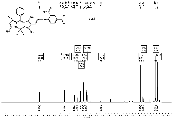 Preparation and application of a fluorescent molecular probe for detecting hypochlorite ion