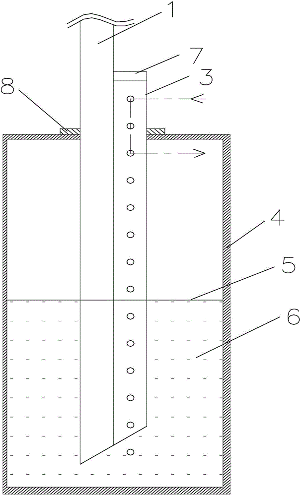 Liquid pumping method from container