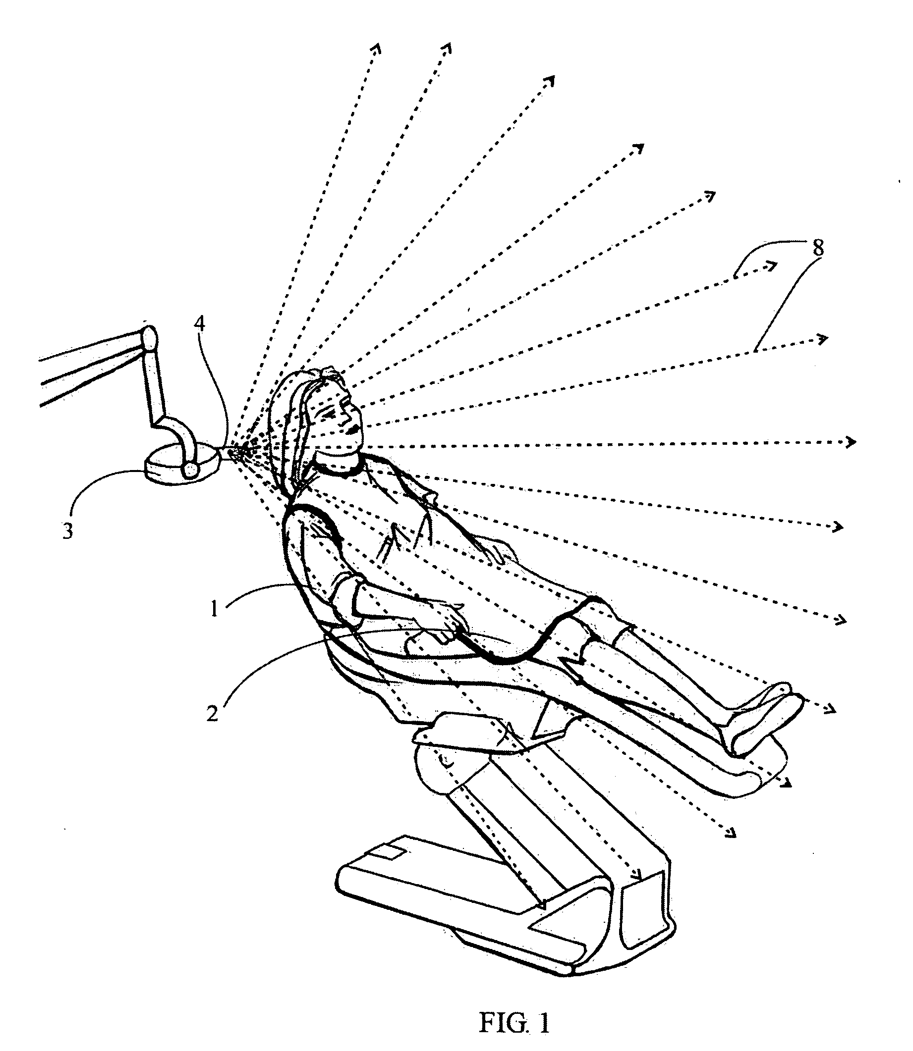 Dental x-ray radiation protection device