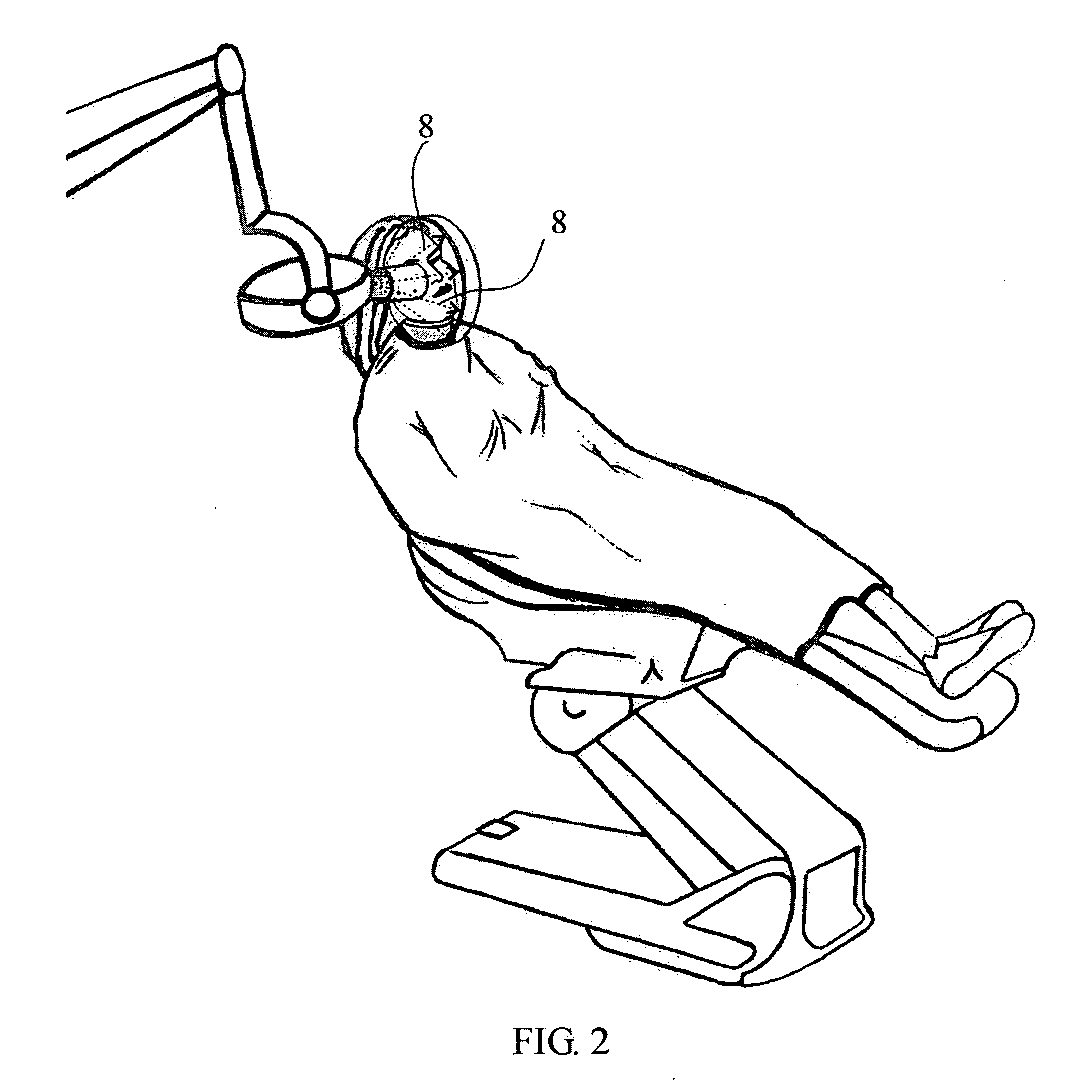 Dental x-ray radiation protection device