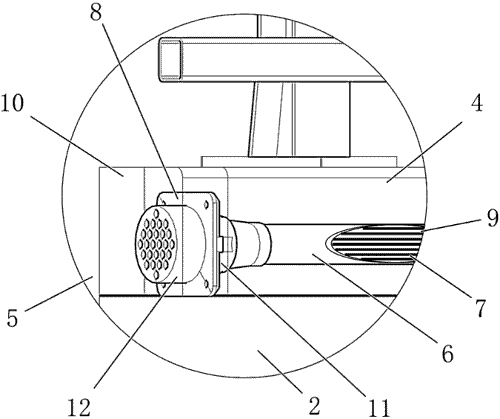 Performance adjusting device for girder large cantilever concrete flange and construction method thereof