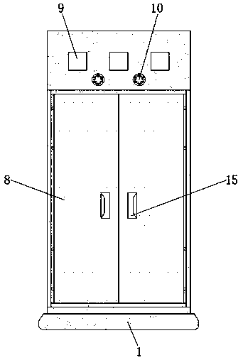 Power distribution cabinet with induction lighting