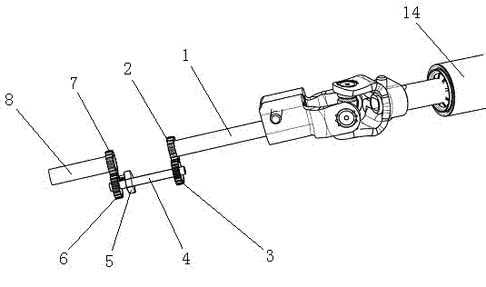 Intelligent steering compensation device for commercial automobile