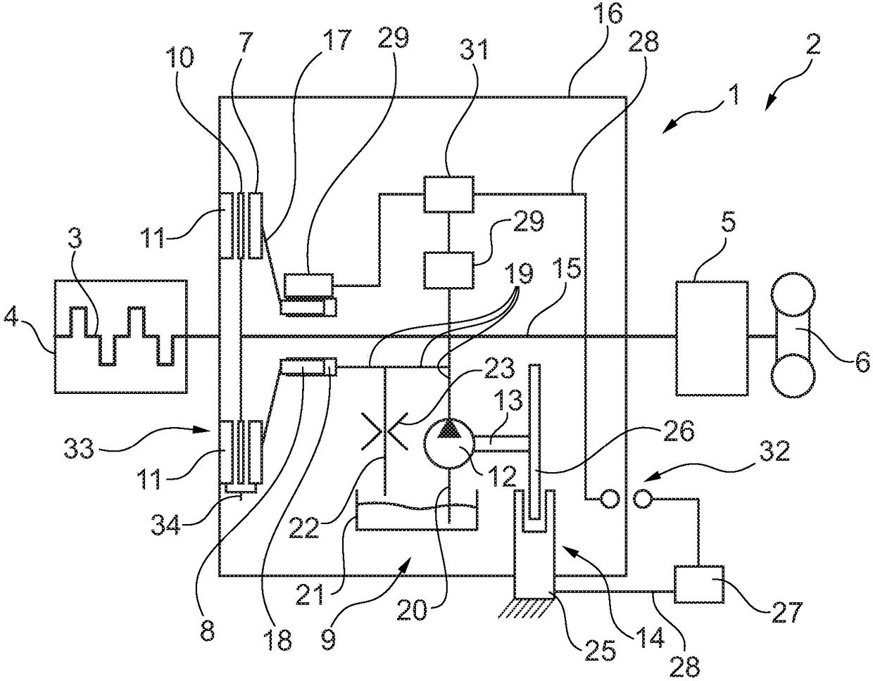 Fully integrated hydraulic clutch