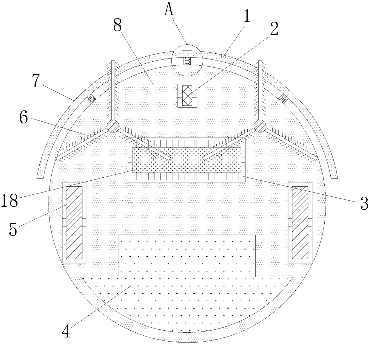 Intelligent-home floor cleaning device based on artificial intelligence