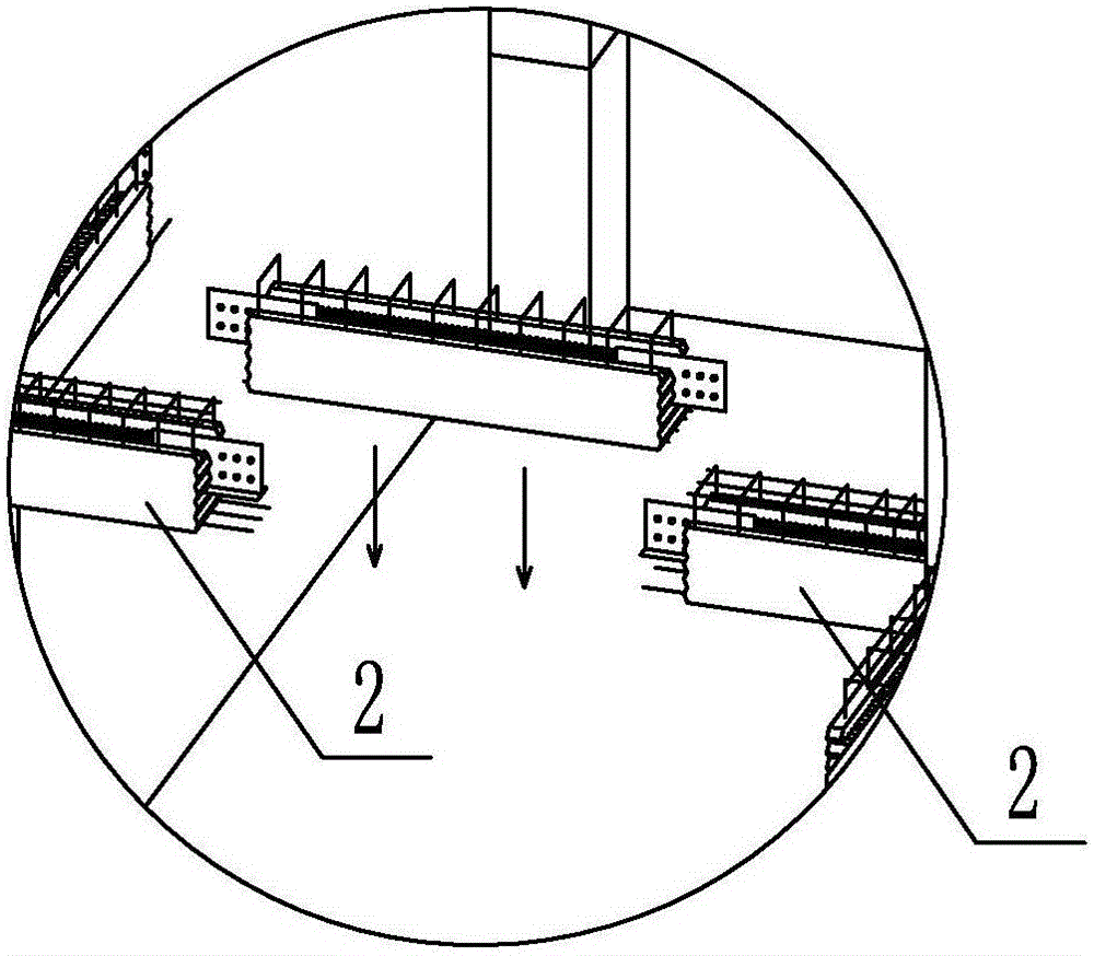 Single-layer prefabricated assembly type reinforced concrete beam-column joint