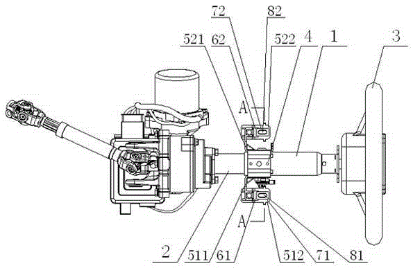 Collapse-type electric power steering column installing support